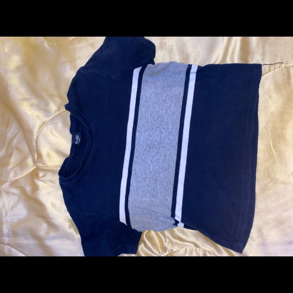 John galt striped crop top